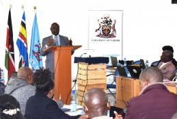 DVC Research, innovation & Enterprise Prof.  Francis Mulaa, UON. And members of association of pentecostal vocational training institutions of kenya (apvotik) rpl practitioner level 2 training workshop
