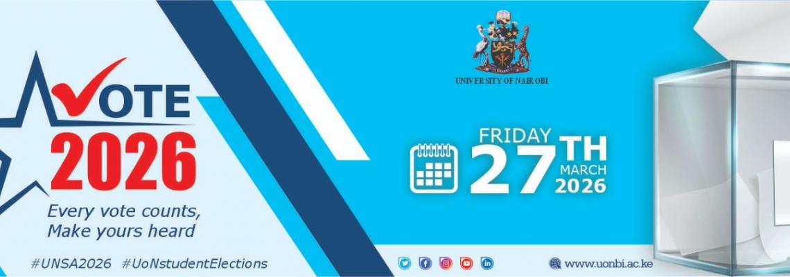 The University of Nairobi Students Association Election, Friday March 27th 2026.