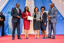 Celebrating  academic brilliance! Prof. Naomi Mwangi (Faculty of Education) takes  3rd place in the Individual Innovation & Creativity category